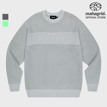 [MAHAGRID] 基本款LOGO網眼針織_韓風