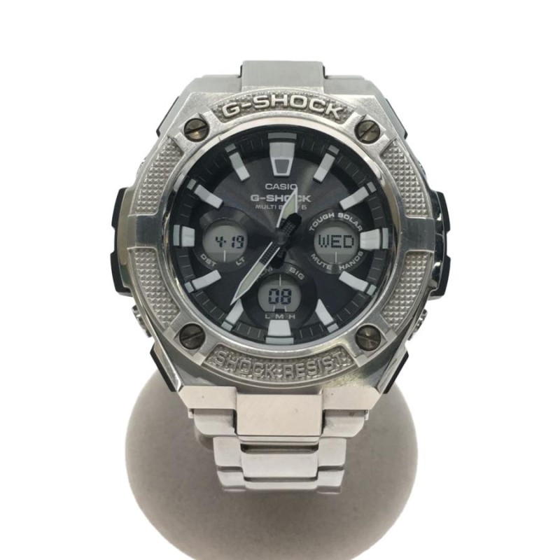 CASIO◇ソーラー腕時計・G-SHOCK/デジアナ/ステンレス/SLV/SLV | LINE