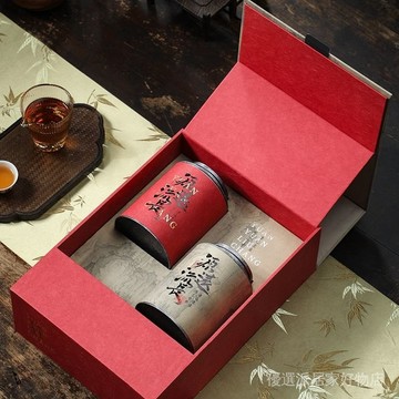 茶葉禮盒 茶葉罐禮盒 送禮禮盒 高檔禮盒 野生紅茶包裝盒茶葉罐散裝半斤裝空盒通用綠茶正山小種金駿眉禮盒