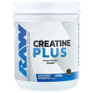 Raw Nutrition, Essentials, Creatine Plus, Blue Raspberry, 14.71 oz (417 g)