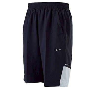 MIZUNO 美津濃 短褲 男 運動褲 黑銀 32TBC05191