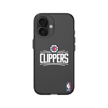 iPhone 16 Clear (相機按鈕) 酷墨灰 - NBA - Logo-洛杉磯快艇 L.A. Clippers - Light