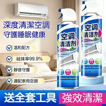 隔日達🔥家用冷氣去污清潔劑 冷氣清洗劑 活性炭 去異味 除臭去黴味 清新劑 免拆免洗 內機外機滌塵 適用多種空調