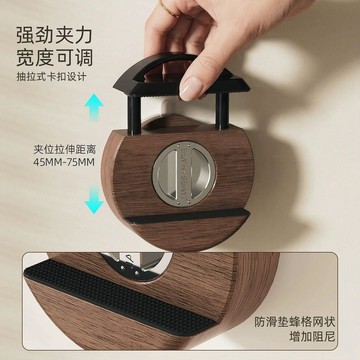 出清不補 實用好物推薦 排插固定器 理綫器 插排固定架吸盤安裝 免打孔排插固器 插線板收納 插座收纳 一按即裝 遙控器收