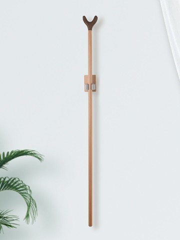 胡桃木撐衣桿實木家用晾衣桿衣叉服裝店撐桿曬衣桿掛衣桿涼衣服桿/衣叉/衣桿/晾衣叉/晾衣桿/撐衣桿/伸縮桿/取衣桿/曬衣桿