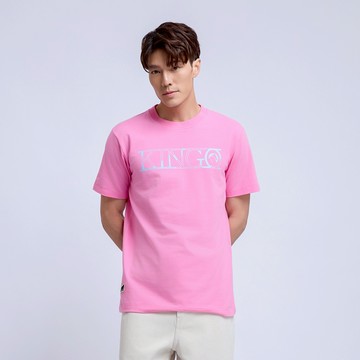 KINGO男款｜粉色印花T恤 511103｜官方直營