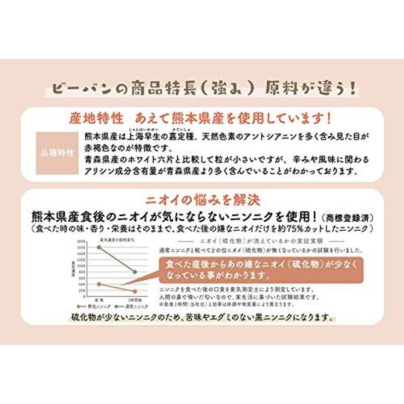 ビーバン おいしいだしを肥料で栽培した 科学が可能にしたカラダが漲る黒にんにく 120g 約1ヵ月分