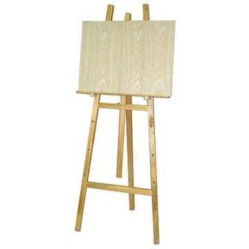 【文具通】4尺 約120cm 室內 原木 畫架 不含畫板需另購 每組皆附插銷可調整畫板高低 L3010007