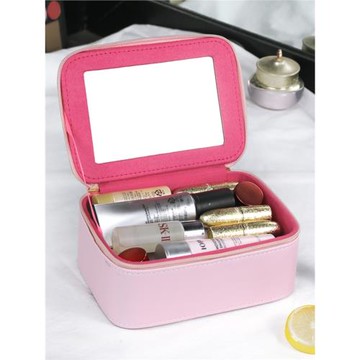 帶鏡子化妝包ins風超火大容量化妝品收納盒小號便攜女旅行隨身箱