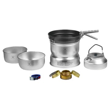trangia Storm Cooker 27-4 UL 超輕鋁風暴酒精爐套鍋組  銀色  1組
