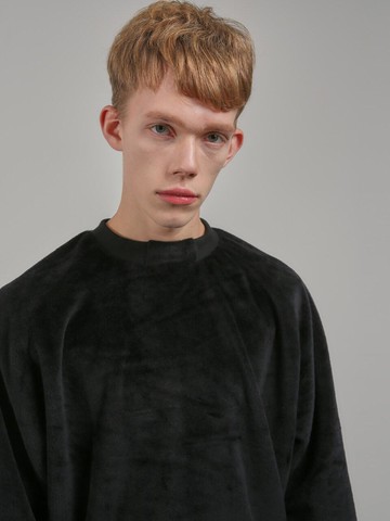 FUR SWEAT SHIRT [BLACK]