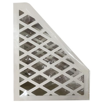 ABEL 力大牌 開放式雜誌盒 菱形  米色  1個