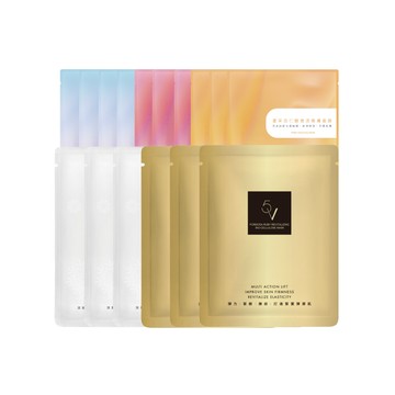 全效拉提美肌面膜PLUS 16片組〈全效美肌精裝組面膜10片+冰花生物纖維面膜3片+5V生物纖維面膜3片〉