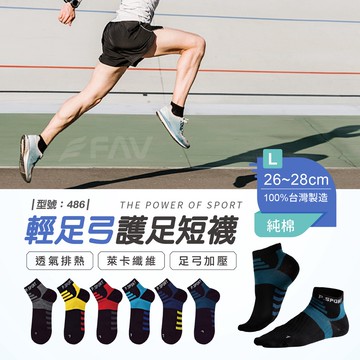 【FAV】足弓運動男襪【1雙】男襪/運動襪/足弓襪/機能襪/女襪/中筒襪/棉襪/萊卡/短襪/型號:485、486