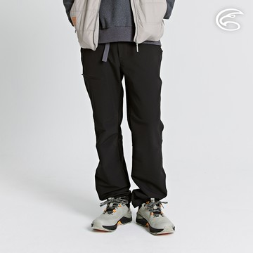 ADISI 男高抗風Pro超撥水修身保暖長褲 AP2421105 烏木黑 (S-3XL)｜磨毛 防潑水 彈性 快乾 登山褲 休閒褲