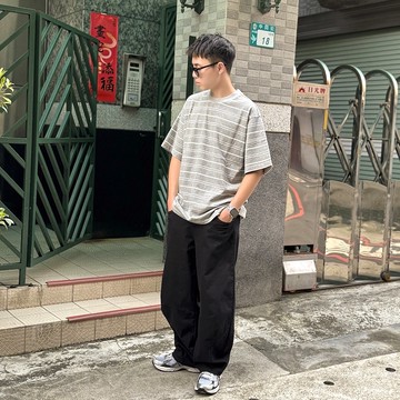 【AMERO】男裝 女裝 小彎刀彈力長褲 後腰鬆緊褲頭