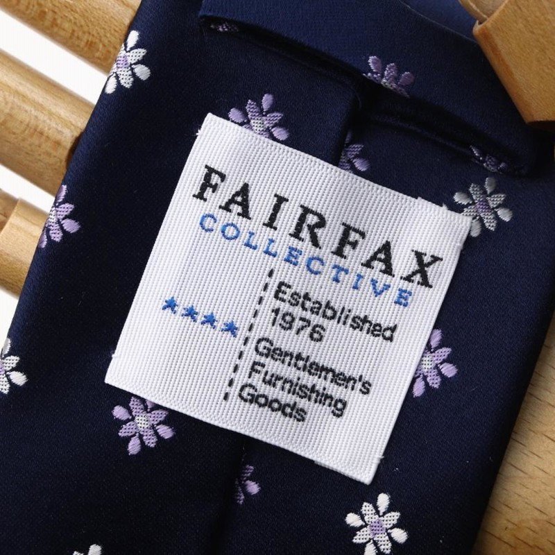 【楽天カード分割】 ビジネス ネクタイ ブランド 花 サテン FAIRFAX フェアファクス 小物