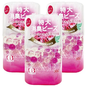 EMO 特大型消臭珠 玫瑰香  300g  3罐