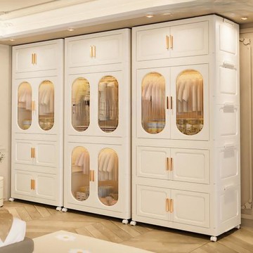 衣柜收納柜可折疊家用成人寶寶臥室衣櫥塑料置物柜衣服兒童儲物柜