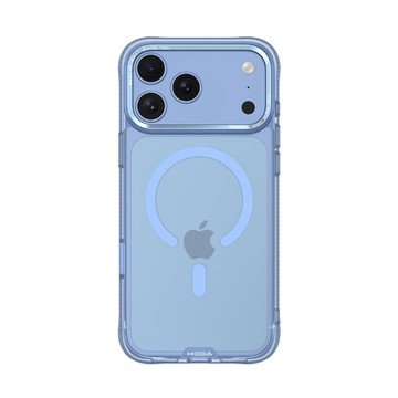 iPhone 18 Pro Max/17 Pro Max hoda 柔石軍規防摔磁吸保護殼-淺藍