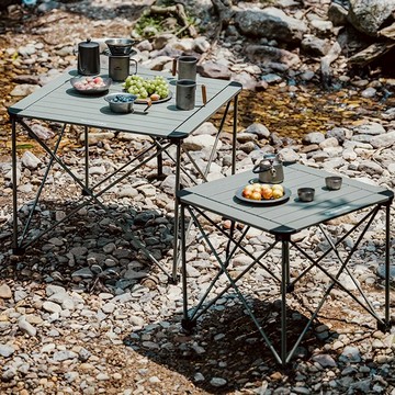 Naturehike 山見L03輕量鋁合金折疊桌 M/L JJ013 - 松霜綠L