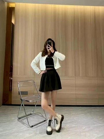 騎士風厚底馬丁靴