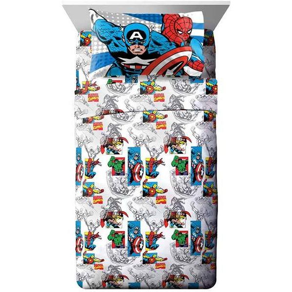 アベンジャーズ シーツ 枕カバー 3点セット シングル ボックスシーツ