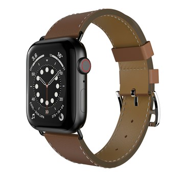 SwitchEasy 魚骨牌 Classic 真皮錶帶  棕色  1個  44/45/46/49mm