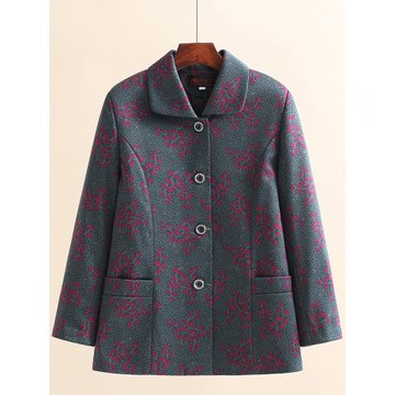 奶奶裝秋裝外套7080歲中老年人女上衣老太太長袖婆婆春秋寬松衣服