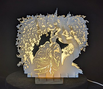 源氏物語- 梅A 紙雕燈飾藝品