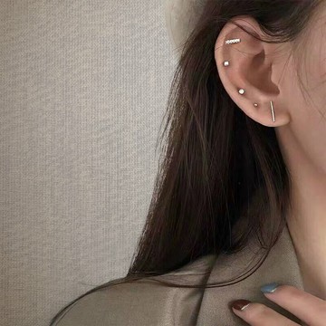 金色小巧組合耳釘年新款潮ins冷淡風網紅耳環女百搭個性耳飾