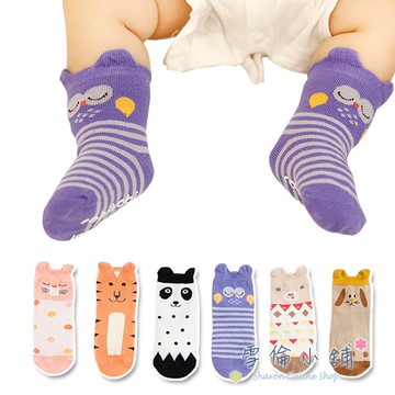 襪子寶寶 嬰兒襪短襪立體卡通動物地板襪- 雪倫小舖