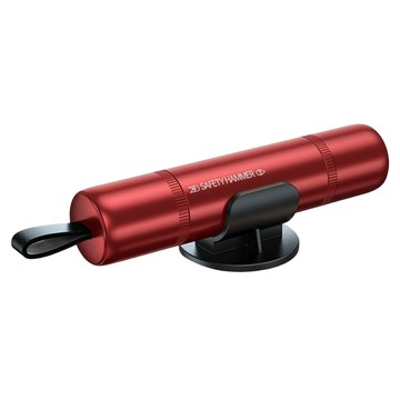 Couselect 多功能車載安全錘 逃生破窗器 切割安全帶 便攜車用安全工具  紅色  1個
