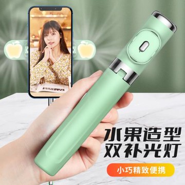 新款M01手機自拍桿一體式新品支架藍牙補光燈自拍神器