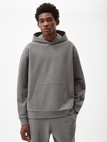 PANGAIA - Recycled Wool Jersey Soft Organic Cotton Hoodie - volcanic grey - XS XS