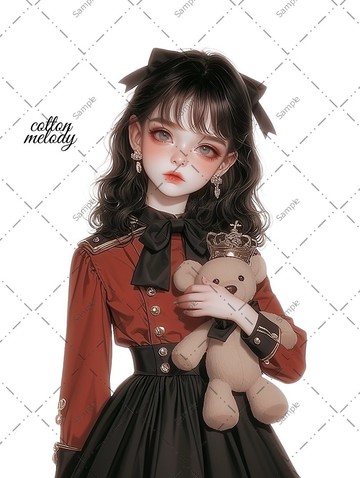 original sticker no.1466 人物貼紙 原創貼紙 人物貼紙 女孩貼紙 原創人物貼紙