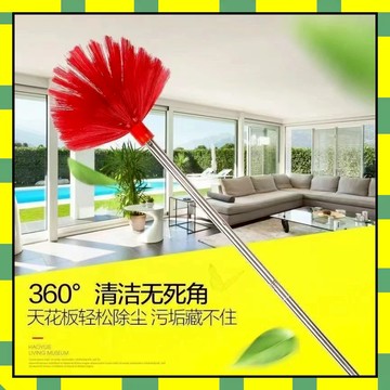 ✨台灣現貨✨房頂專用天花板長款掃把清潔毛掃灰塵傢用屋頂蜘蛛網刷清掃工具除塵撣子牆角刷天花板掃把掃帚長掃帚 清潔刷伸縮掃把