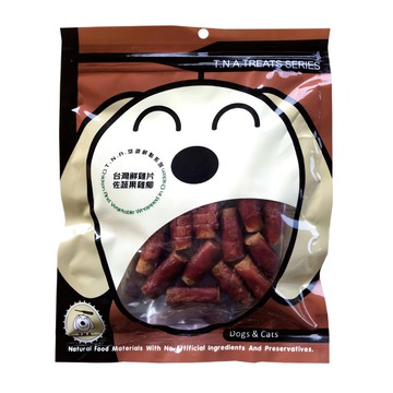 T.N.A. 悠遊鮮點系列 鮮雞片佐蔬果雞柳 低脂低熱量 台灣製造 無防腐劑 犬貓適用  170g  1包