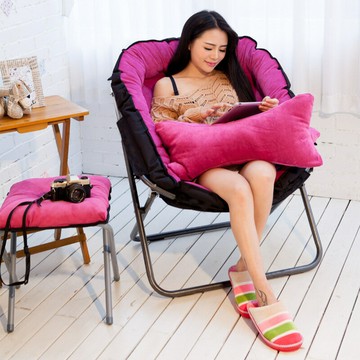 懶人宿舍沙發椅子臥室家用單人陽臺休閑電腦椅房間榻榻米折疊躺椅