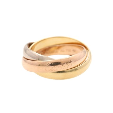 Cartier 卡地亞 Trinity 三環戒指 18K 三色三金 50 【二手名牌BRAND OFF】