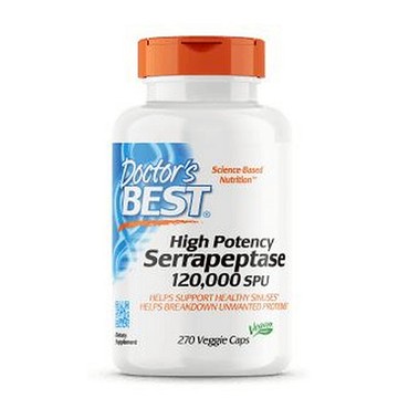 High Potency Serrapeptase 270 Veggie Caps by Doctors Best