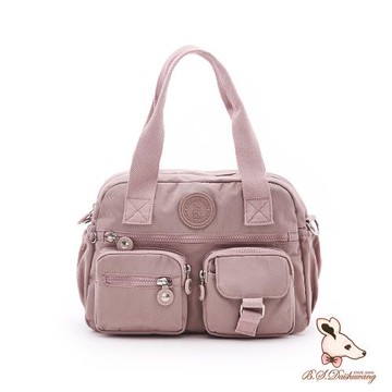 B.S.D.S冰山袋鼠 - 時光旅人 - 知性多夾層兩用手提包 - 奶茶杏【B518-C】