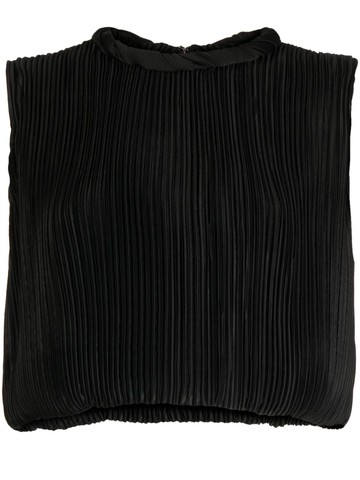 Rachel Gilbert - Ziara sleeveless cropped top - women - Polyester - 0 - Black