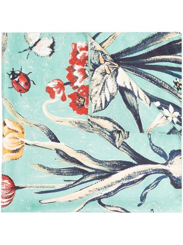 F.R.S For Restless Sleepers - graphic-print silk scarf - women - Viscose - One Size - Blue