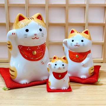 【福虎迎喜】日本福幸招財貓 虎 三家族