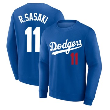 洛杉磯道奇隊11號# R.sasak 佐佐木朗希 美職棒 MLB 大學T 衣服 長袖上衣 日式 刷毛 潮T 可愛 街頭