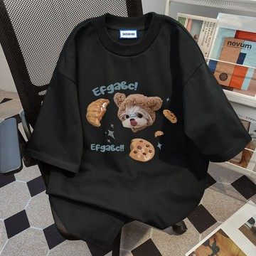 免運 夏季韓風女裝 100%純棉 寬鬆上衣 短袖女 oversize 短t 寬t shirt 顯瘦氣質t 3003
