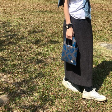 信封式鋪棉小提包