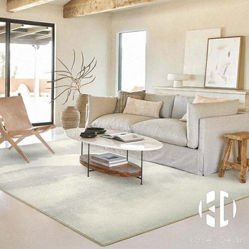 新中式風簡約輕奢地毯家用書房臥室客廳地毯毛絨柔軟易打理【聚物優品】