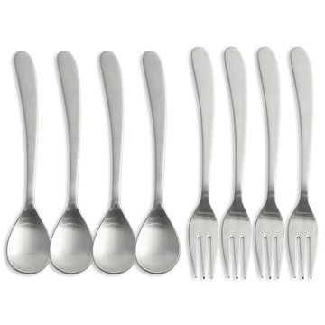 Inspoon 幸運銀茶匙 + 叉子組  茶匙 + 茶叉  1組